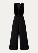 L.K.Bennett Carine wide fit jumpsuit met steekzakken