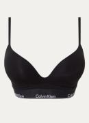 Calvin Klein Plunge push-up bh met logoband