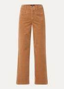 Gardeur High waist flared fit pantalon van corduroy