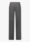 Studio Anneloes Lexie mid waist wide fit pantalon met gemêleerd dessin