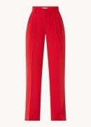 Claudia Sträter High waist loose fit pantalon met persplooi en steekza...