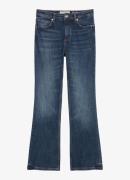 Marc O'Polo High waist flared fit jeans met donkere wassing