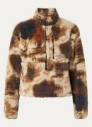 The North Face Extreme Pile anorak van teddy met tie-dye dessin