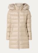 Tommy Hilfiger Puffer jas met donsvulling en afneembare imitatiebontkr...