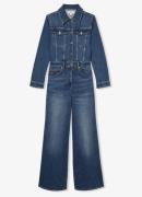 Reiss Celeste flared fit jumpsuit van denim