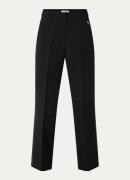 Aaiko Robin high waist straight fit pantalon met steekzakken