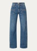 Isabel Marant Betiane high waist wide leg jeans met medium wassing