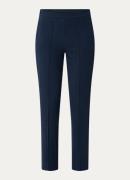 River Woods High waist slim fit pantalon met steekzakken