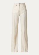 Jacquemus High waist straight fit pantalon in linnenblend