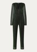 Refined Department Kitt straight fit jumpsuit met lurex