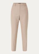 Claudia Sträter Mid waist tapered fit pantalon met steekzakken