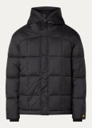 Lyle & Scott Puffer jack met quilt patroon en capuchon