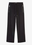 Marc O'Polo High waist straight fit pantalon met ritszakken