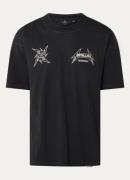 Represent Metallica T-shirt in biologische katoenblend met logo- en ba...