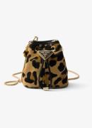 Prada Mini Pouch crossbodytas van kalfsleer met panterprint