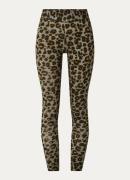 ba&sh Ascar mid waist skinny fit legging met panterprint