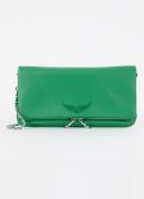 Zadig&Voltaire Rock Grained clutch van leer