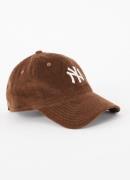 New Era Pet van corduroy met New York Yankees borduring