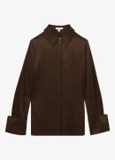 Reiss HAILEY Silk Double-Cuff Button-Through Shirt