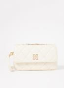 NIKKIE Ann Diamond clutch met quiltpatroon en afneembare schouderriem