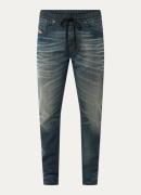 Diesel 2030 D-Krooley slim fit joggingbroek van denim in lyocellblend