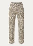 Gerard Darel Loriane high waist straight leg cropped jeans met panterp...