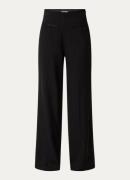 Sandro High waist wide fit pantalon met pailletten