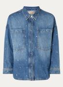 Mos Mosh MMEmme overshirt van denim met strass