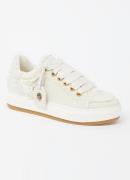 Kurt Geiger Southbank Tag sneaker van denim met leren details