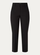 Claudia Sträter High waist tapered fit cropped pantalon met steekzakke...