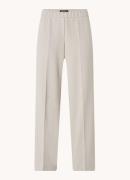 Gardeur Franca mid waist wide fit pantalon met persplooi