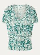 Gerard Darel Gracielle T-shirt in linnenblend met print