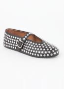 Alaïa Ballerina van lamsleer met studs