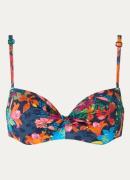 Marlies Dekkers Thalassa voorgevormde balconette bikinitop met bloemen...