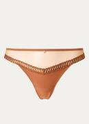 Aubade Sheer Emotion tanga met mesh en borduring