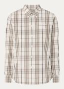 Burberry Blouse met ruitdessin en borstzak