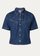 Levi's Rinoa blouse van denim met paspelzakken