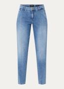 Rosner May mid waist slim fit cropped chino van chambray
