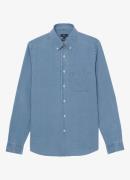 Reiss Kittle regular fit overhemd van denim met borstzak