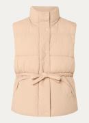 HUGO Fesilia gewatteerde bodywarmer met strikceintuur