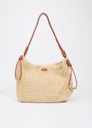 L.K.Bennett Celeste schoudertas met logo en gevlochten detail