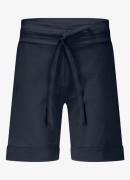 Studio Anneloes City mid waist wide fit korte broek van travelstof