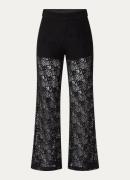 Co'Couture Leroy high waist loose fit broek van kant