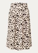 Expresso Midi rok met steekzakken en print