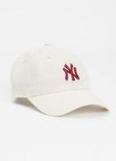New Era New york pet in linnenblend met logoborduring