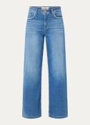 Mos Mosh MMDara Shane high waist wide leg jeans met medium wassing