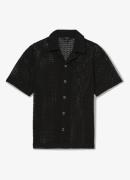 Reiss Sterling regular fit overhemd met opengewerkt dessin