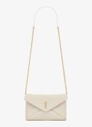 Saint Laurent Cassandre clutch van lamsleer met afneembare schouderrie...