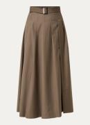 Bruuns Bazaar Carota maxi plooirok met ceintuur