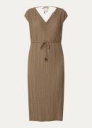 Expresso Midi jurk met strikceintuur